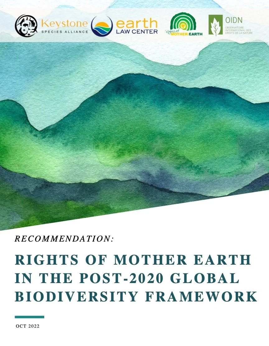 Earth Rights — Organization of Nature Evolutionaries