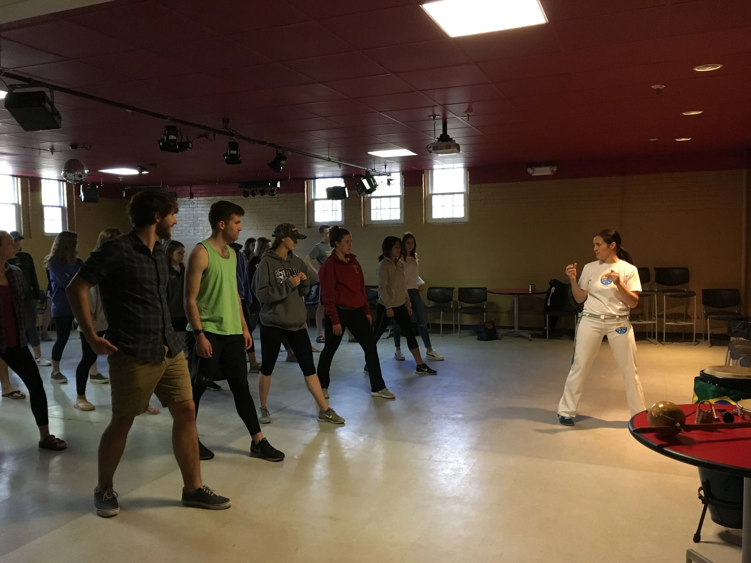 Capoeira workshop with Monitora Sonho of Capoeira Alma do Mar