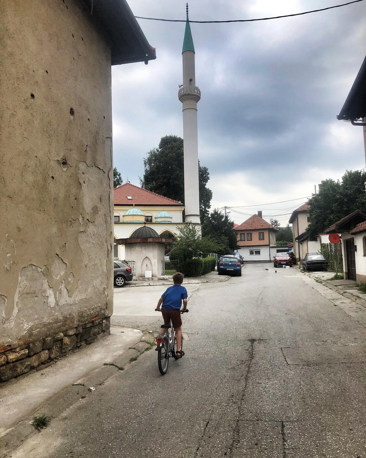 Biking around old Visoko, BiH.