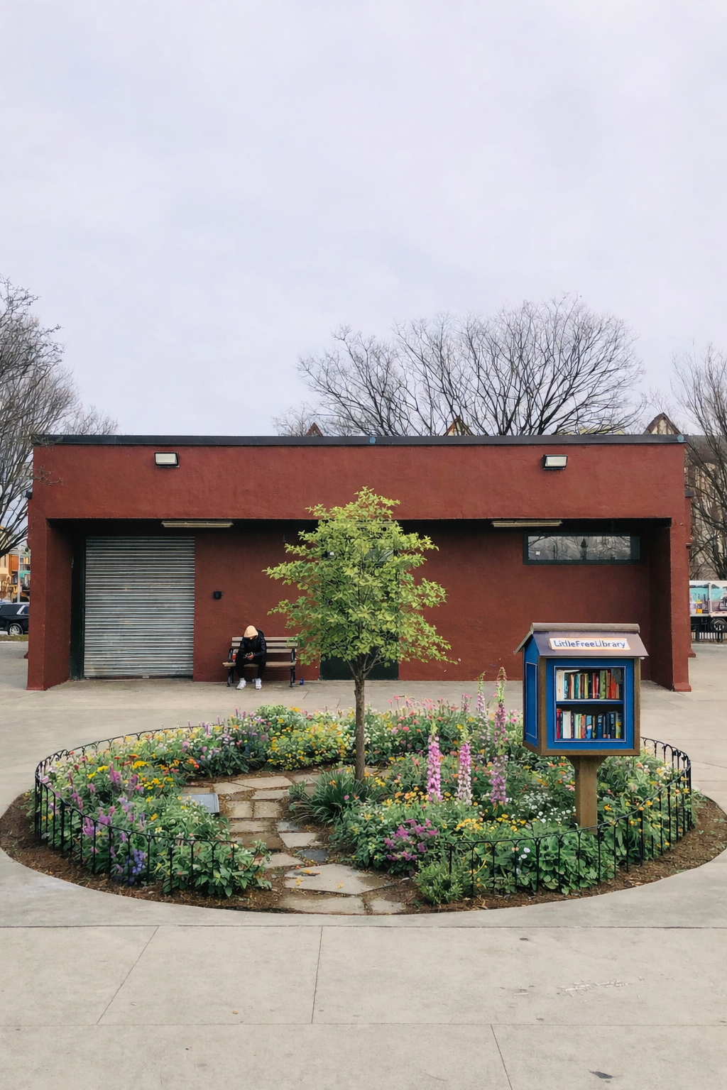 Bensonhurt Park's first garden and little free library