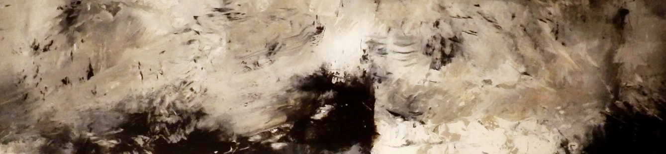 GREY - Reverse painting on a tempered glass panel, using crystal paper 38 x 55 cm . 15 x 61 in
