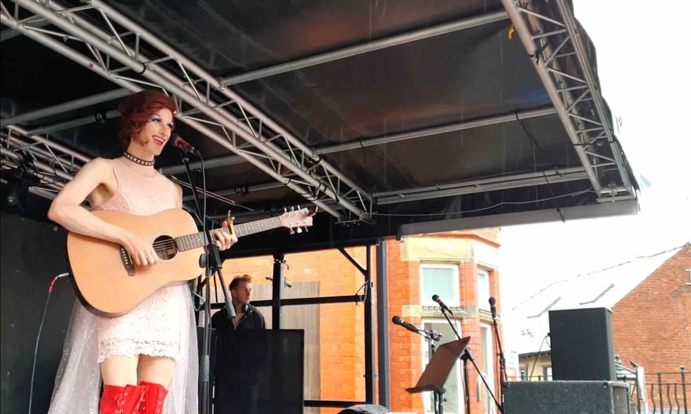  Queen Bayard performing on the Martyn Hett Stage  28.7.2019 