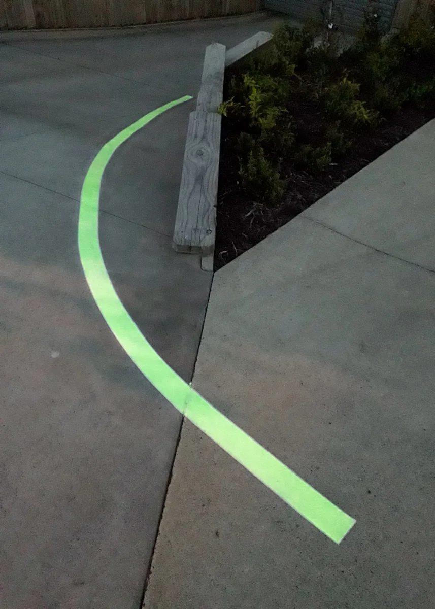 Eco Glow driveway markings
