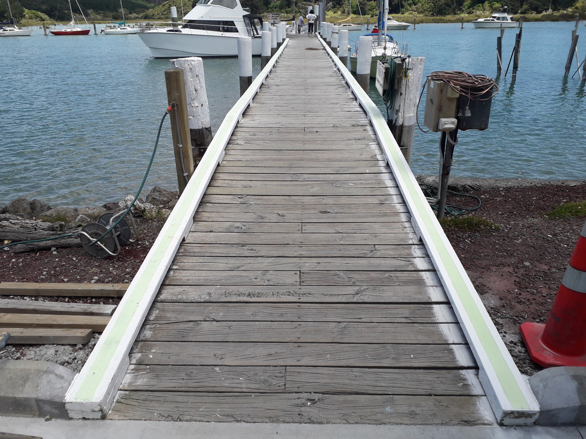 Eco Glow jetty markings