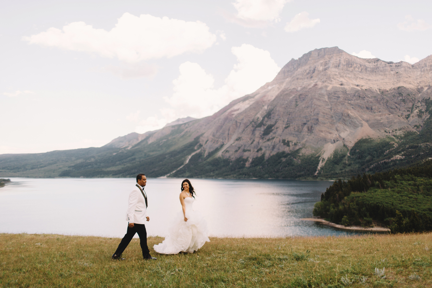 Waterton Wedding, Waterton Wedding Photography, Stormy Skies, Mountain Elopement, Alberta Mountain Elopement