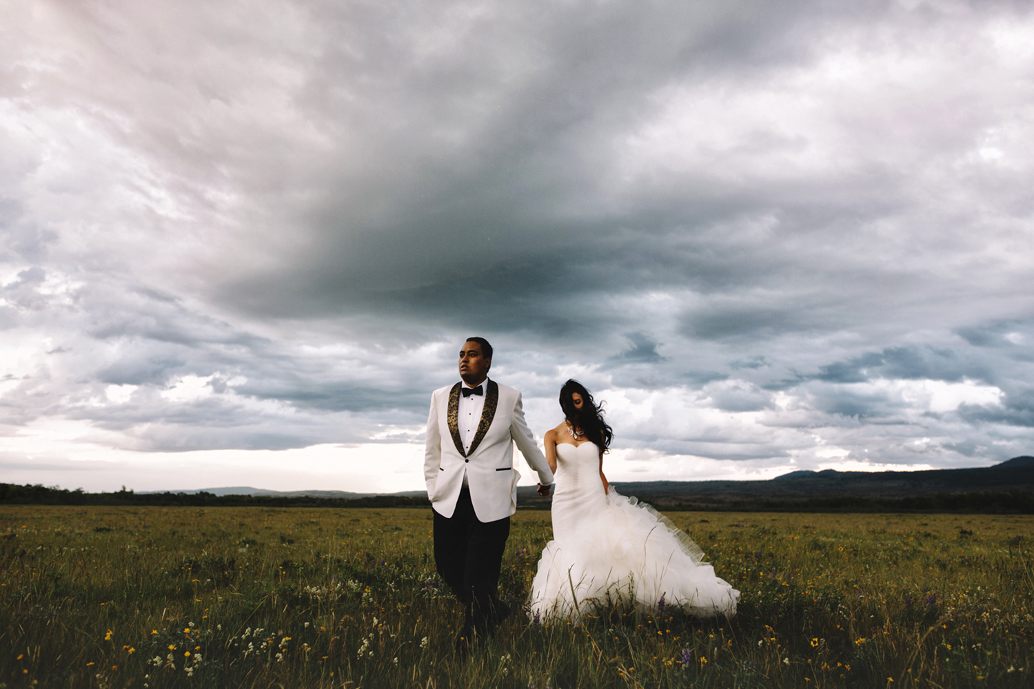 Waterton Wedding, Waterton Wedding Photography, Stormy Skies, Mountain Elopement, Alberta Mountain Elopement