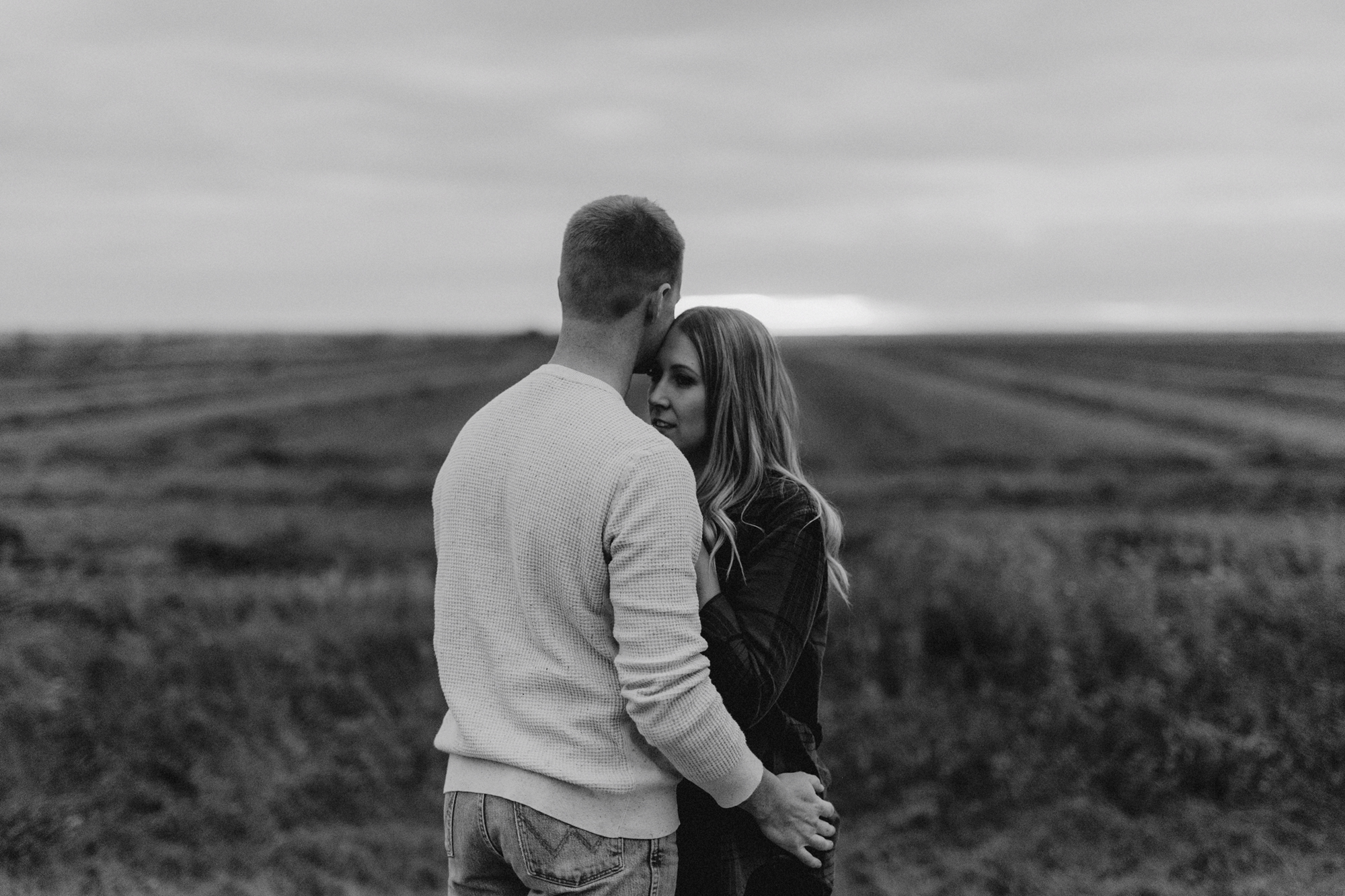 Southern Alberta Engagement Session BW -05.JPG