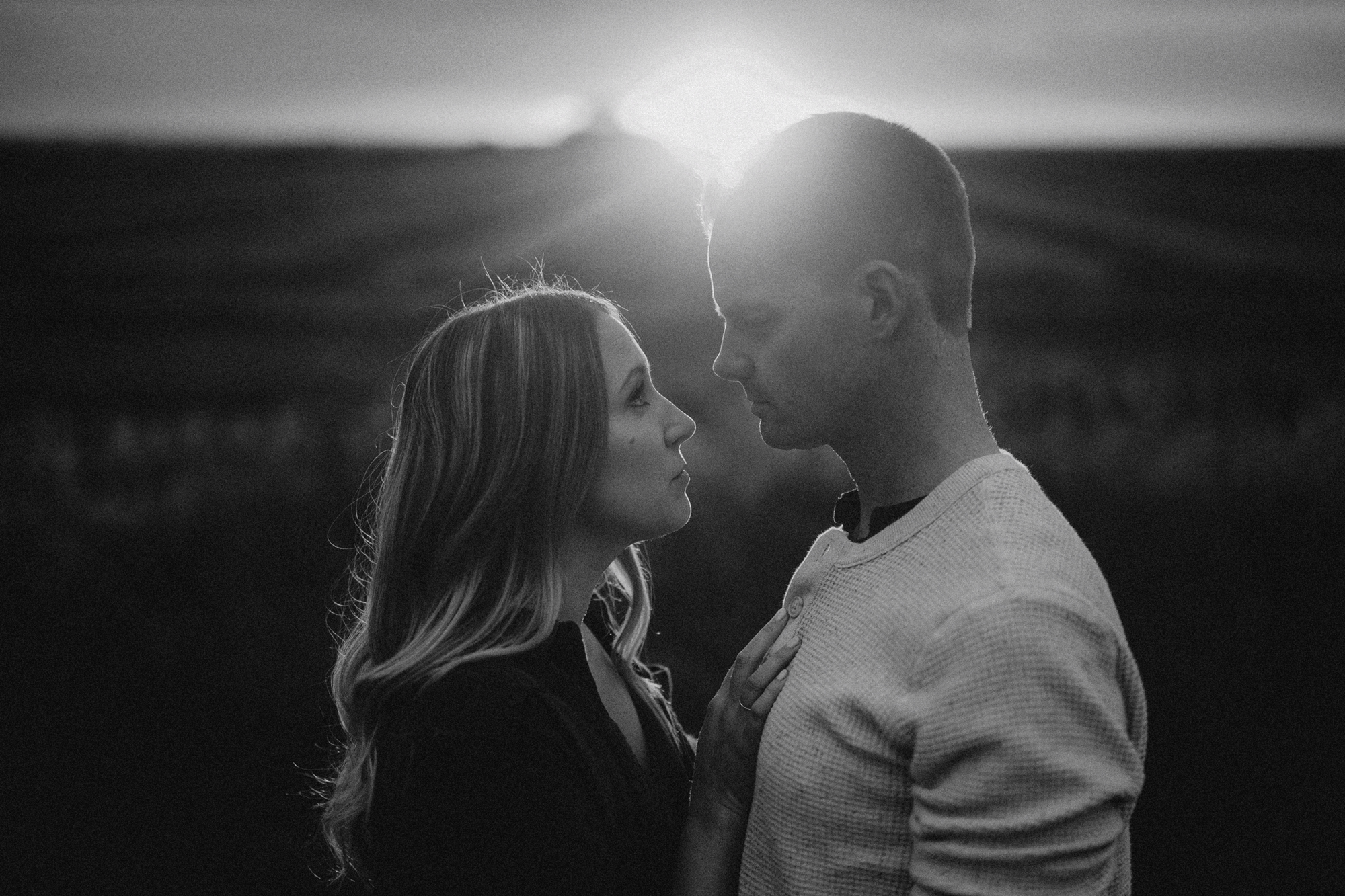 Southern Alberta Engagement Session BW -08.JPG