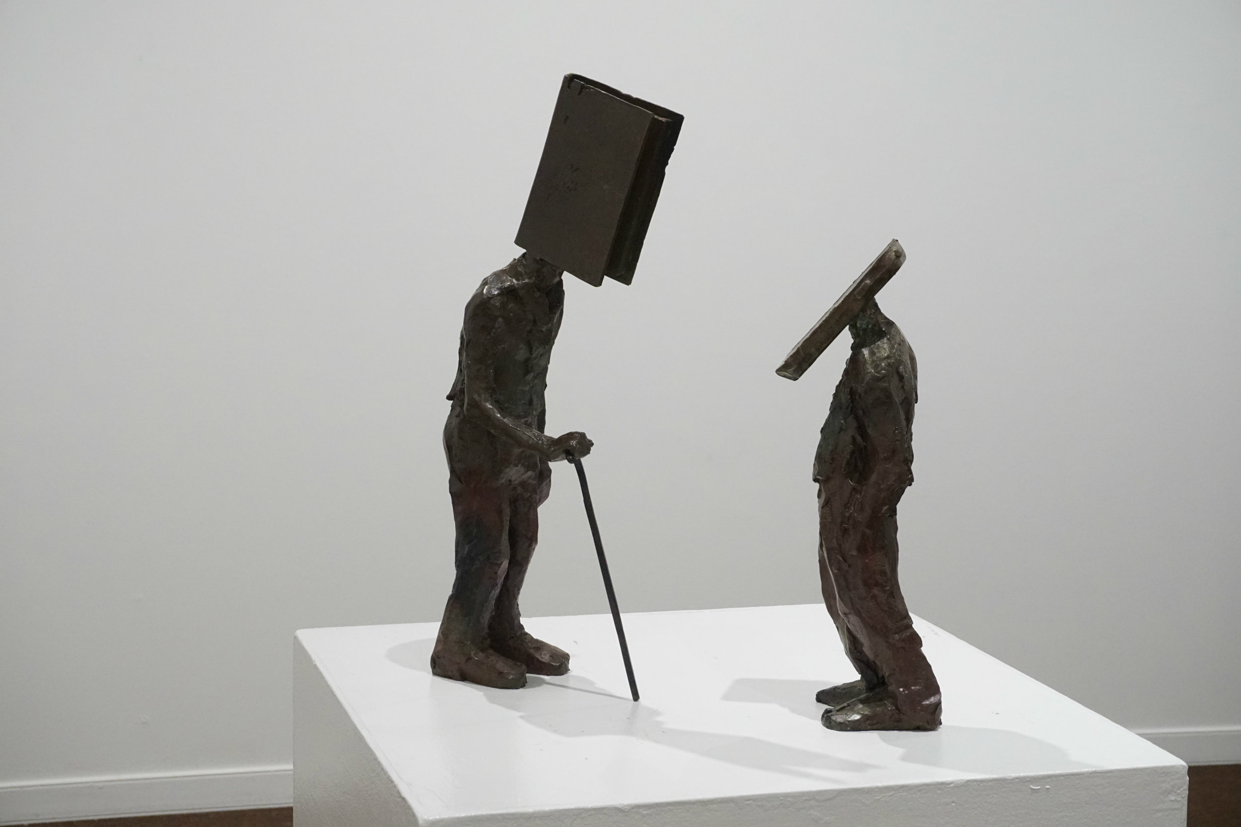LIT (Lost In Translation) (25" x 15" x 5", Bronze)