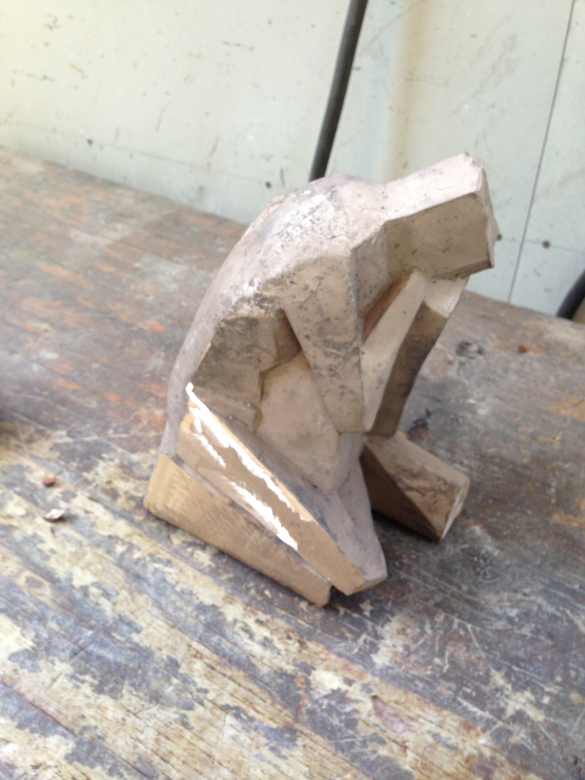 Raw bronze, after shell removed and the gates cut off.