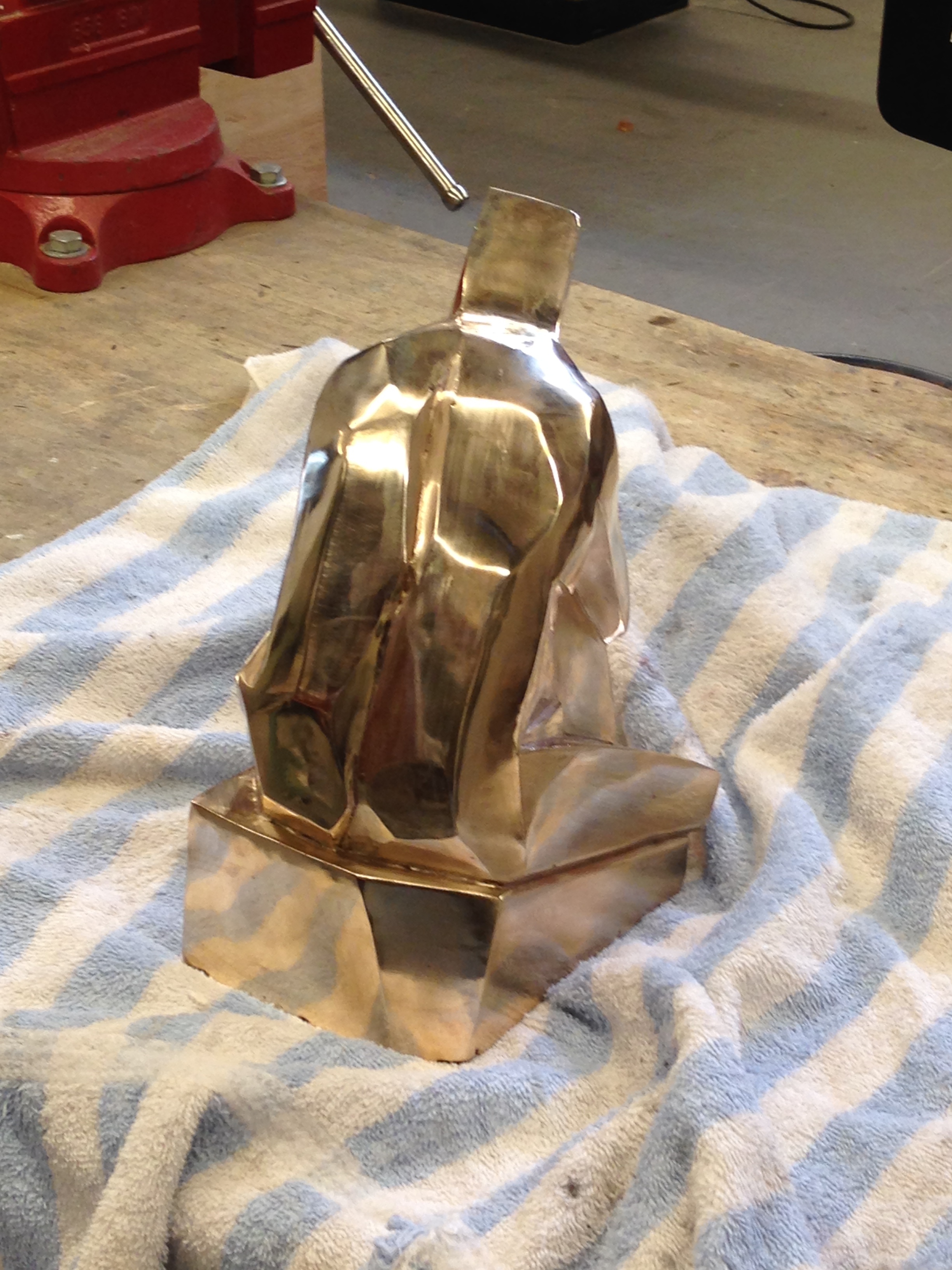 After many hours of sanding and polishing....