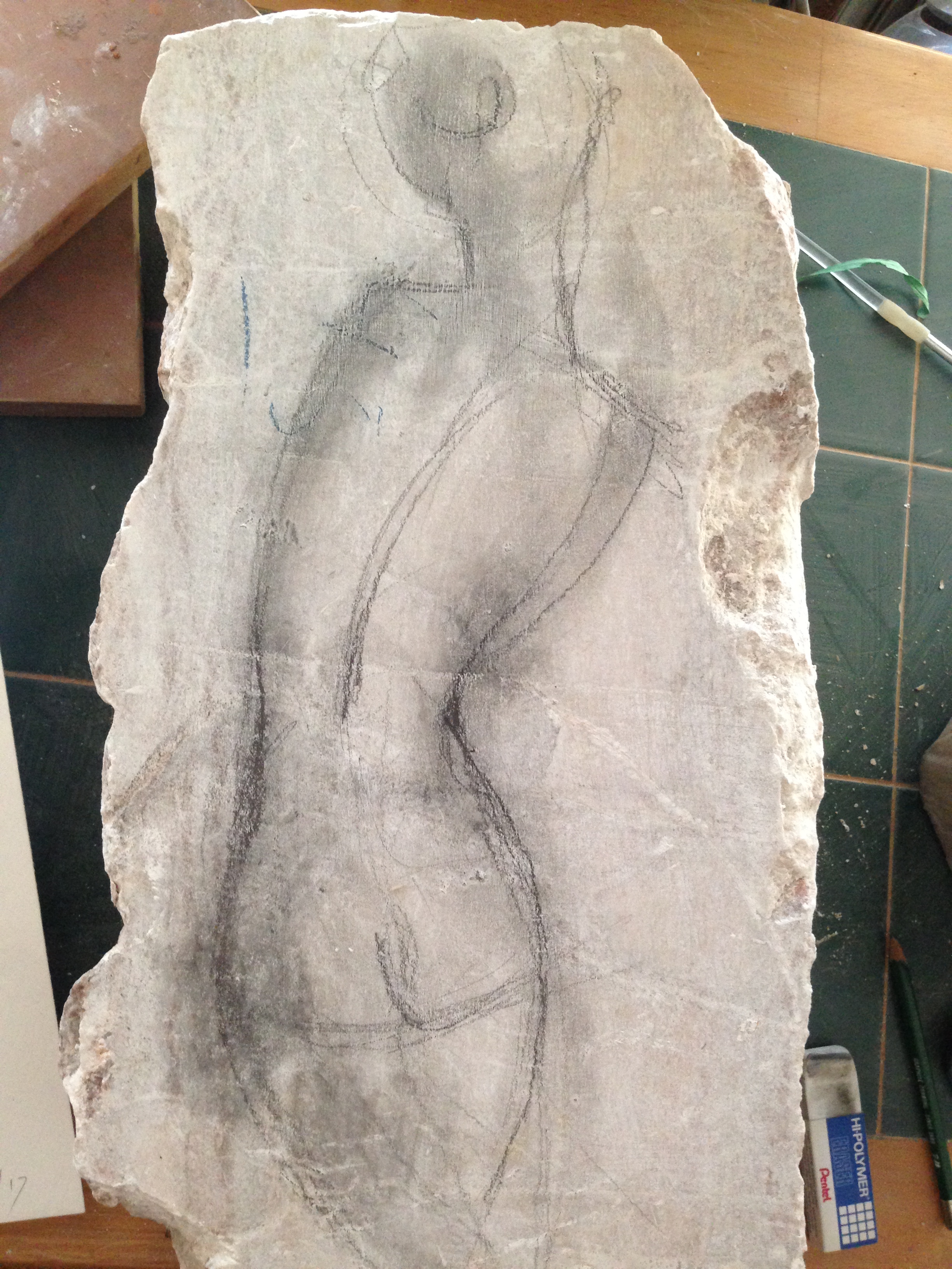 I just got a 50 lbs piece of Alabaster. I know what I want to do and draw it on the stone