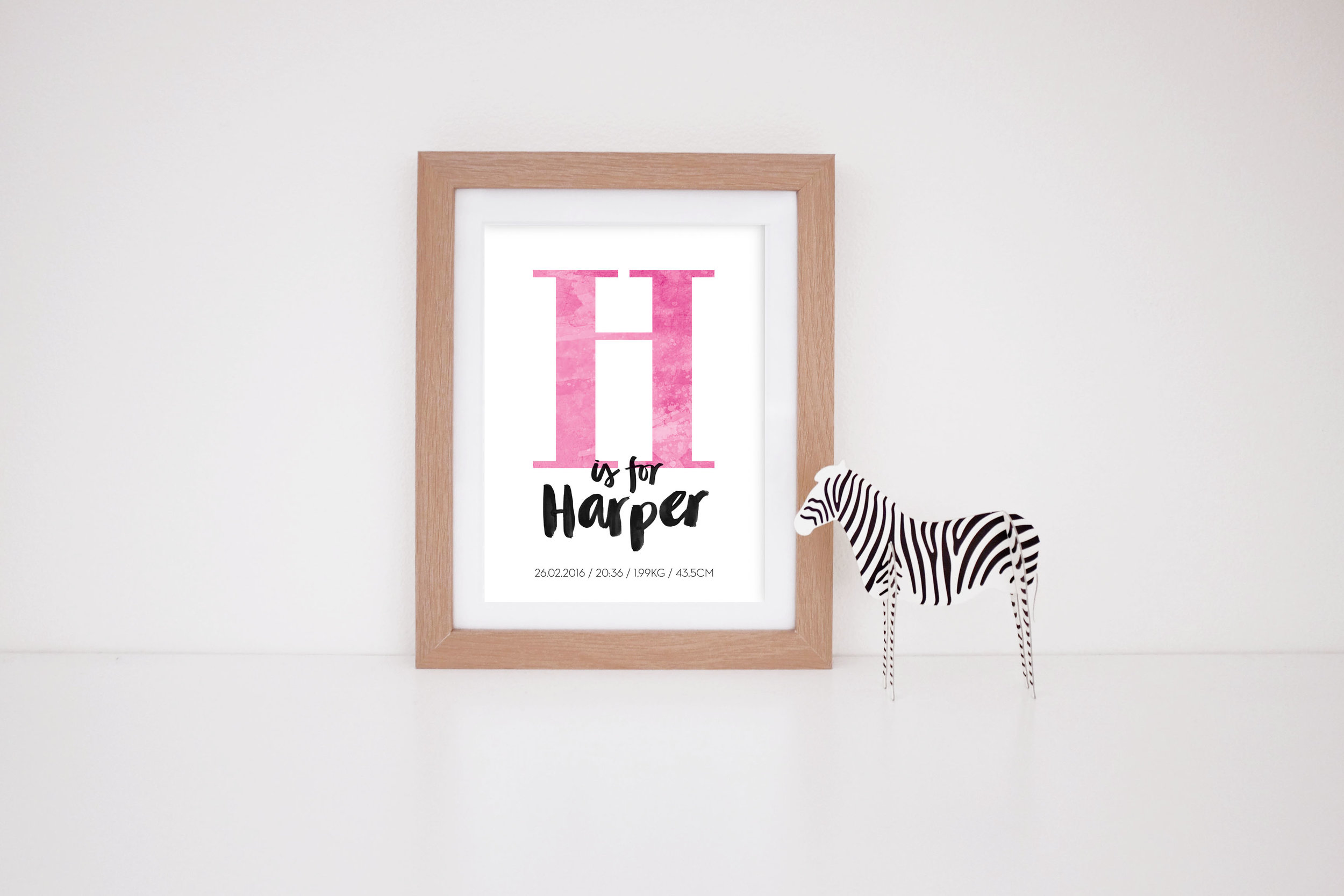 MaryRizzaCruzCreative_ArtInFrame_Zebra_Nursery_BL_CustomNewbornPrint-G_2016.jpg