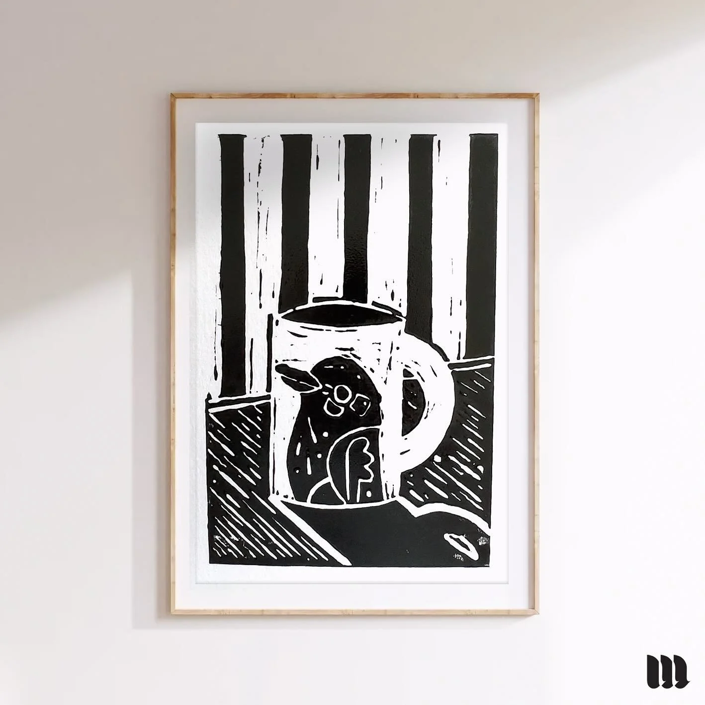 { L I M I T E D  S E R I E S } Hot off the press! &ldquo;Morning Mug&rdquo; 2025 Lino Print Series of 12 for sale! For $15 only! DM to lock it in!
.
Water-base Black Block Ink
152mm x 100mm 
300gsm.
.
.
#MaryRizzaCruzCreative
#artinspiration #artcomm