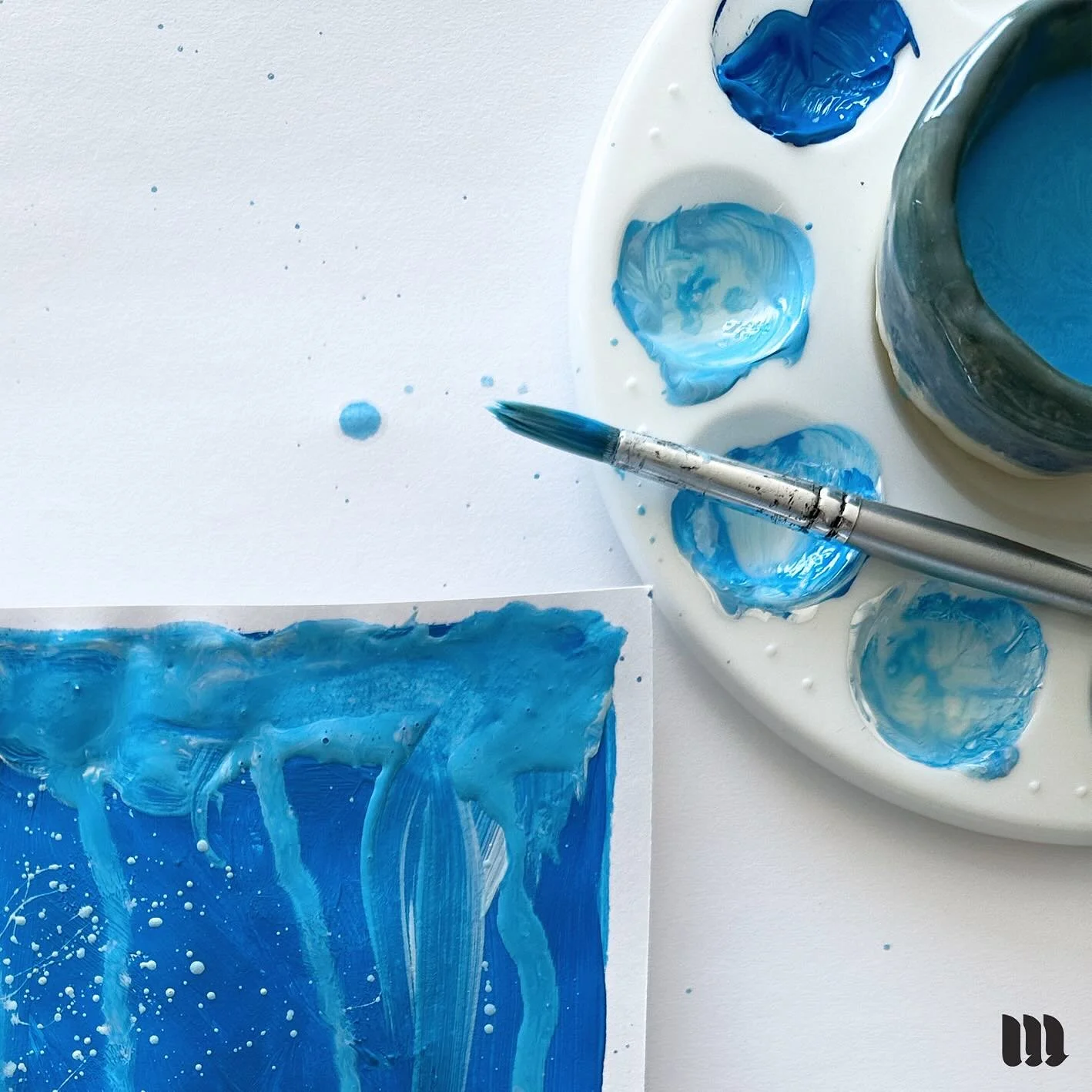 { A R T  F I X } Blue feels! 
.
.
#MaryRizzaCruzCreative
#artinspiration #artcommunity #instaartwork #creativeflow #reeloftheday #emergingartist #modernart #artlover #artcollector #artwork #art #creativity #visualart #creativity #thedesigntip #visual