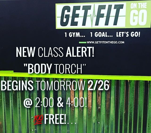 GetFit on a Sunday???🤔 No better way to kick off the start of our Sunday class schedule with a new class. &quot;Body Torch&quot;🔥🔥🔥 what is Body Torch???? Well....................
It's a High Intensity class that's guaranteed to torch the fat off