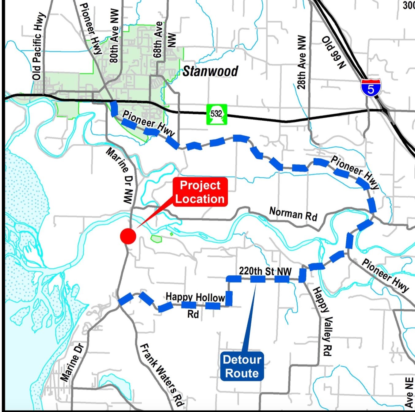 Detour to Last Until September 1
