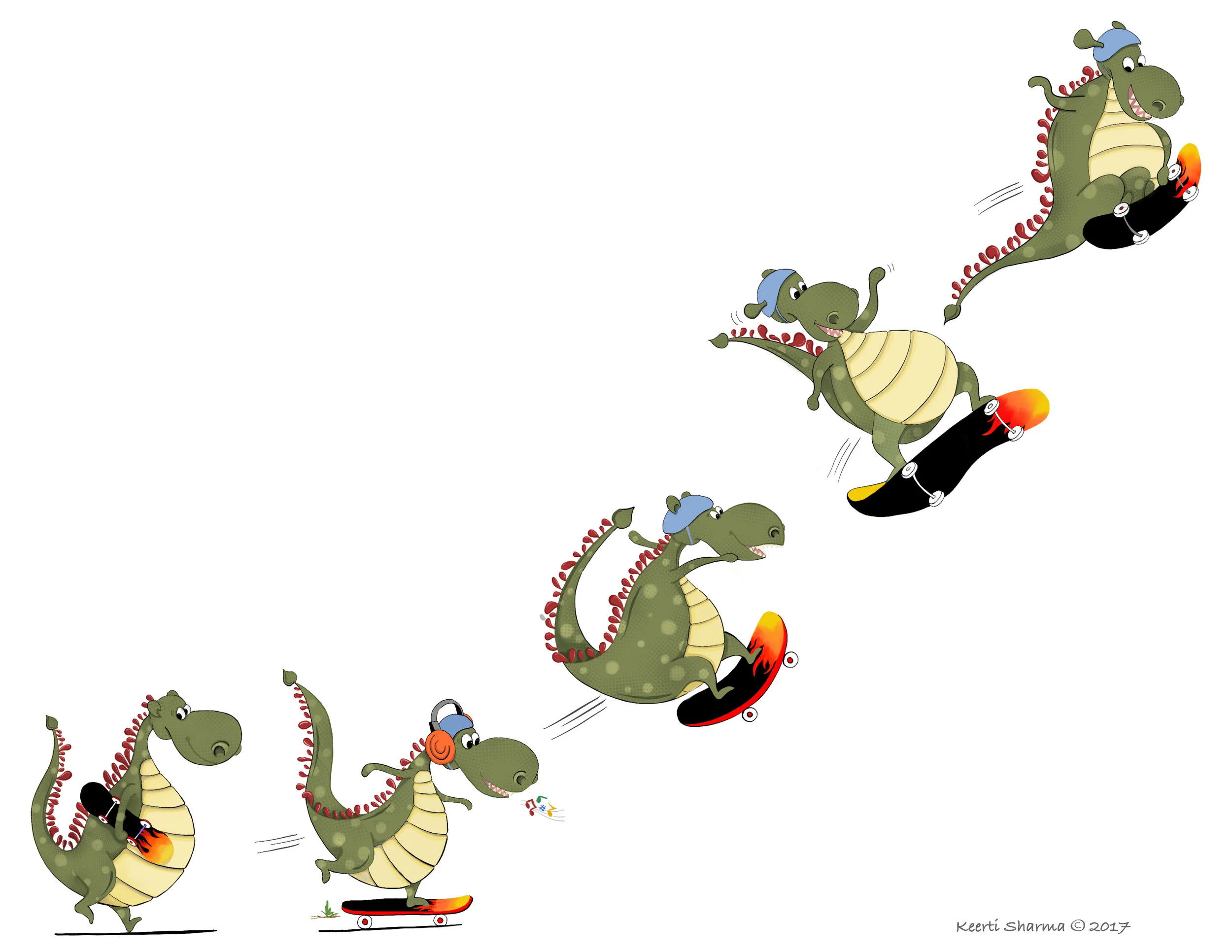  (Digitally drawn &amp; colored, 11" X 8.5") 