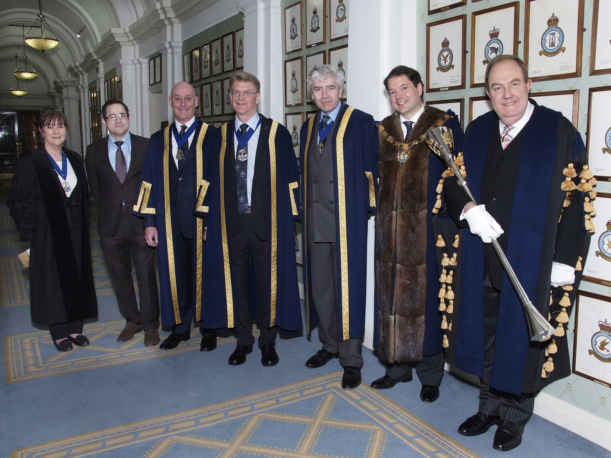 Master, Wardens, Hagai Segal and Clerk. © Gerald Sharp Photography