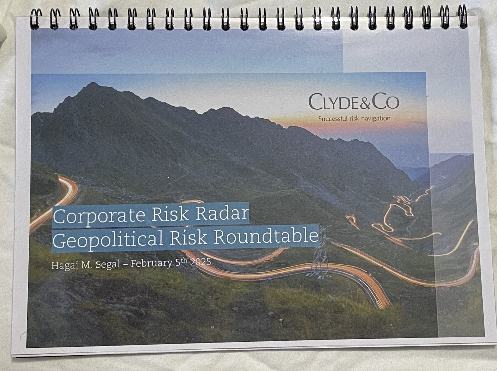 [Law firm] Clyde &amp; Co - Geopolitical Risk Roundtable