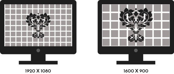 screen resolution illustration