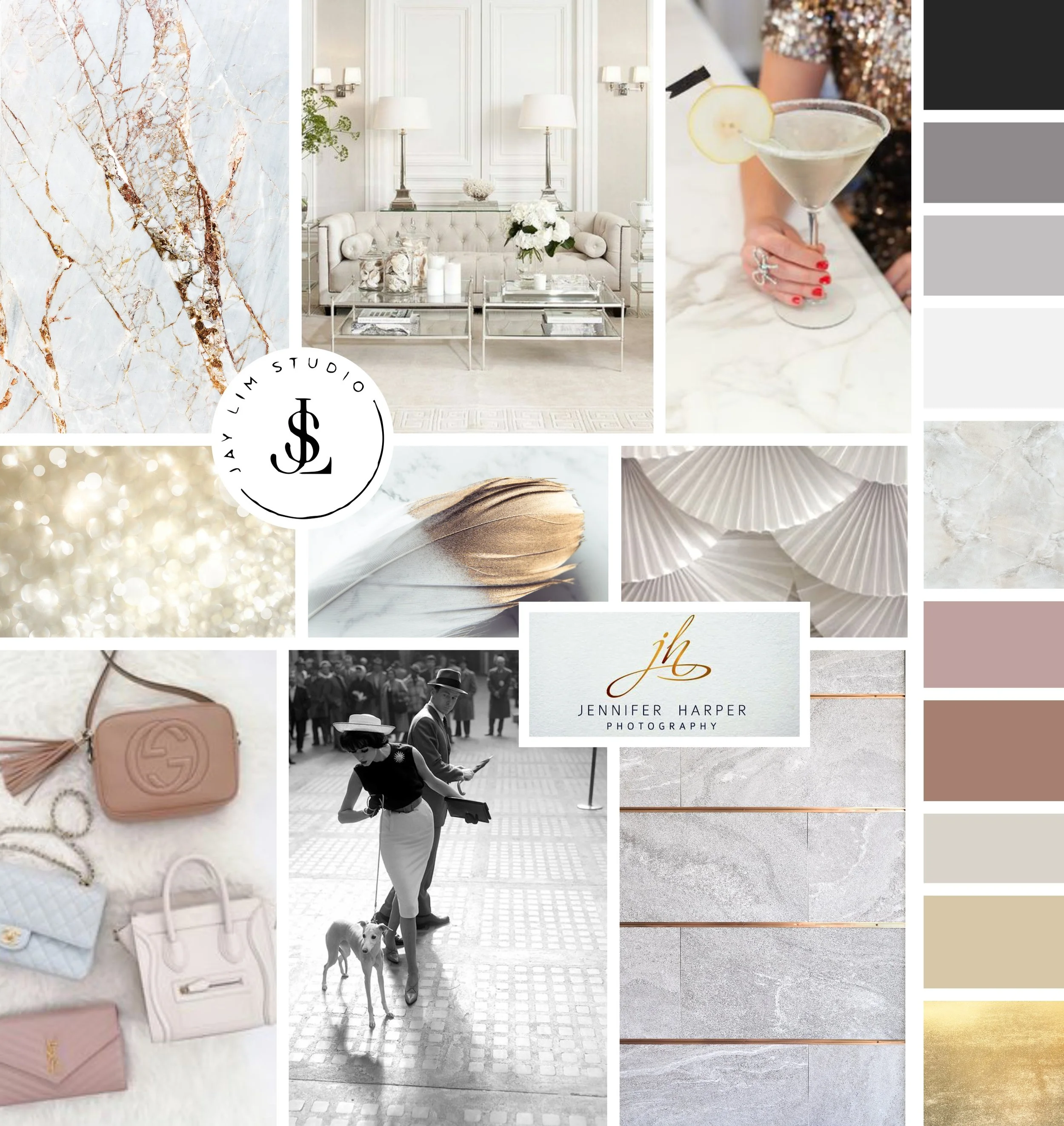 Perfectly Planned Fera Events Brand Inspiration Board by Tarragon Studios