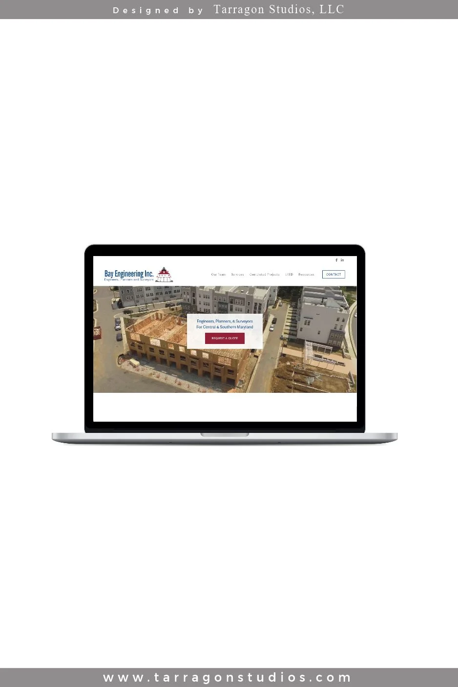 Bay Engineering, Inc Website Design by Tarragon Studios. Keep Reading to see how we pulled this website together! #website #design #construction #masculine