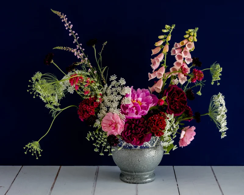 Same settings, 3 image HDR. Look at the extra detail in the dark roses.