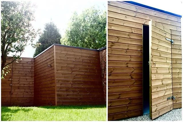 For all your gardenhouse dreams -&gt; N14 #gardenhouse #outsidefurniture #festool #thermowood #lowmaintenance #noneedforpainting