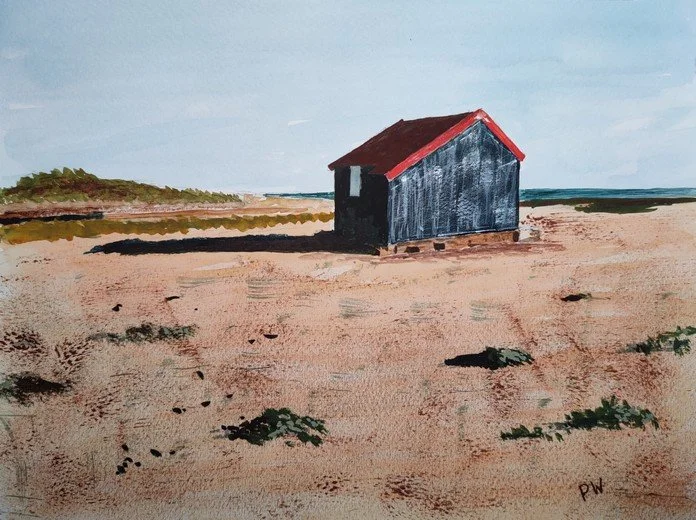 Hut on beach, Rye Harbour