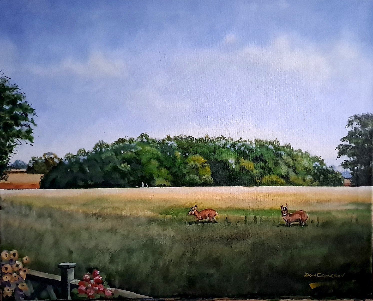  Great House Wood, Breachwood Green, Hitchin  
 Acrylic on canvas unframed
20" W x 16 " D 