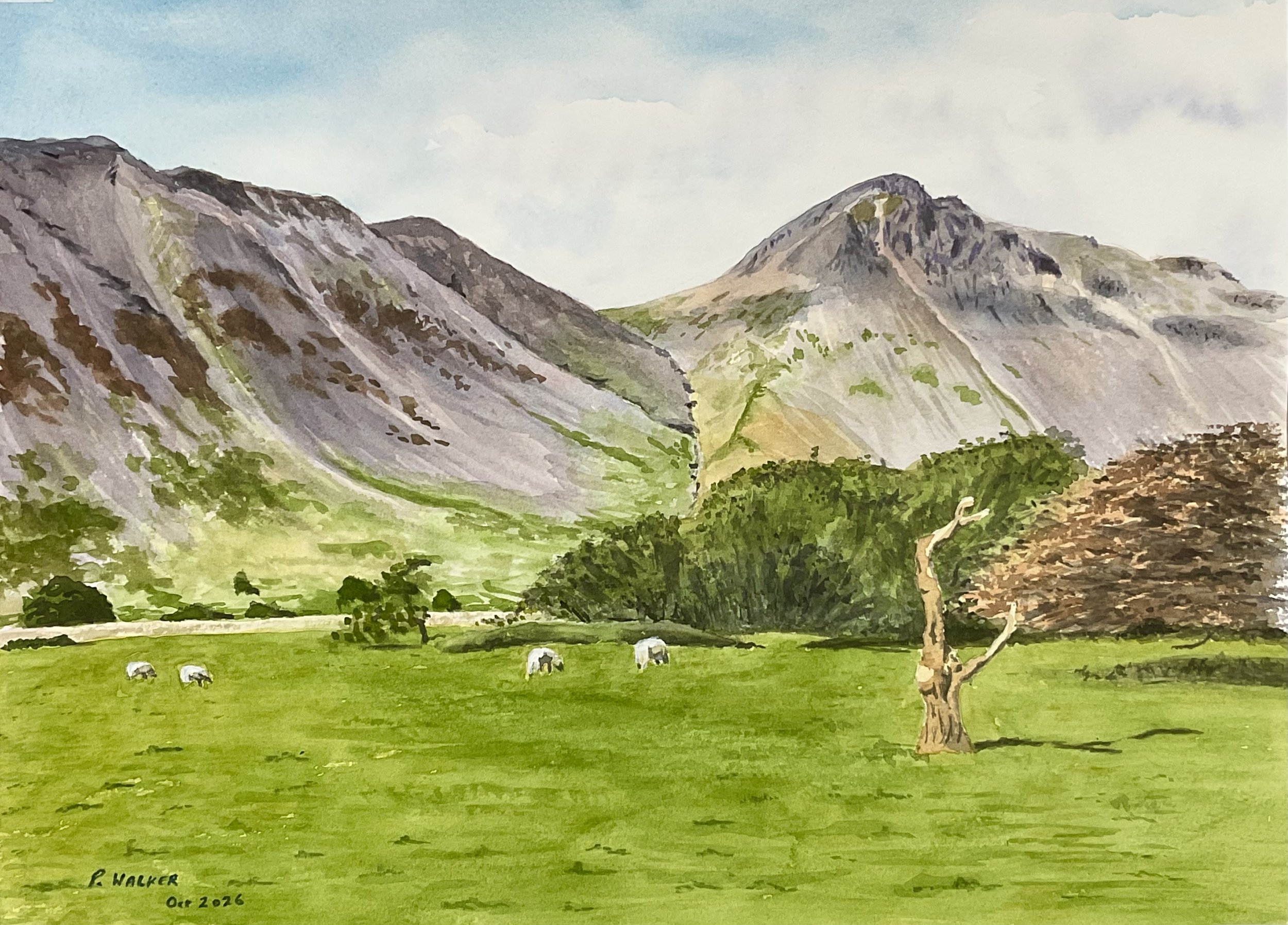  Wasdale Head   Watercolour 