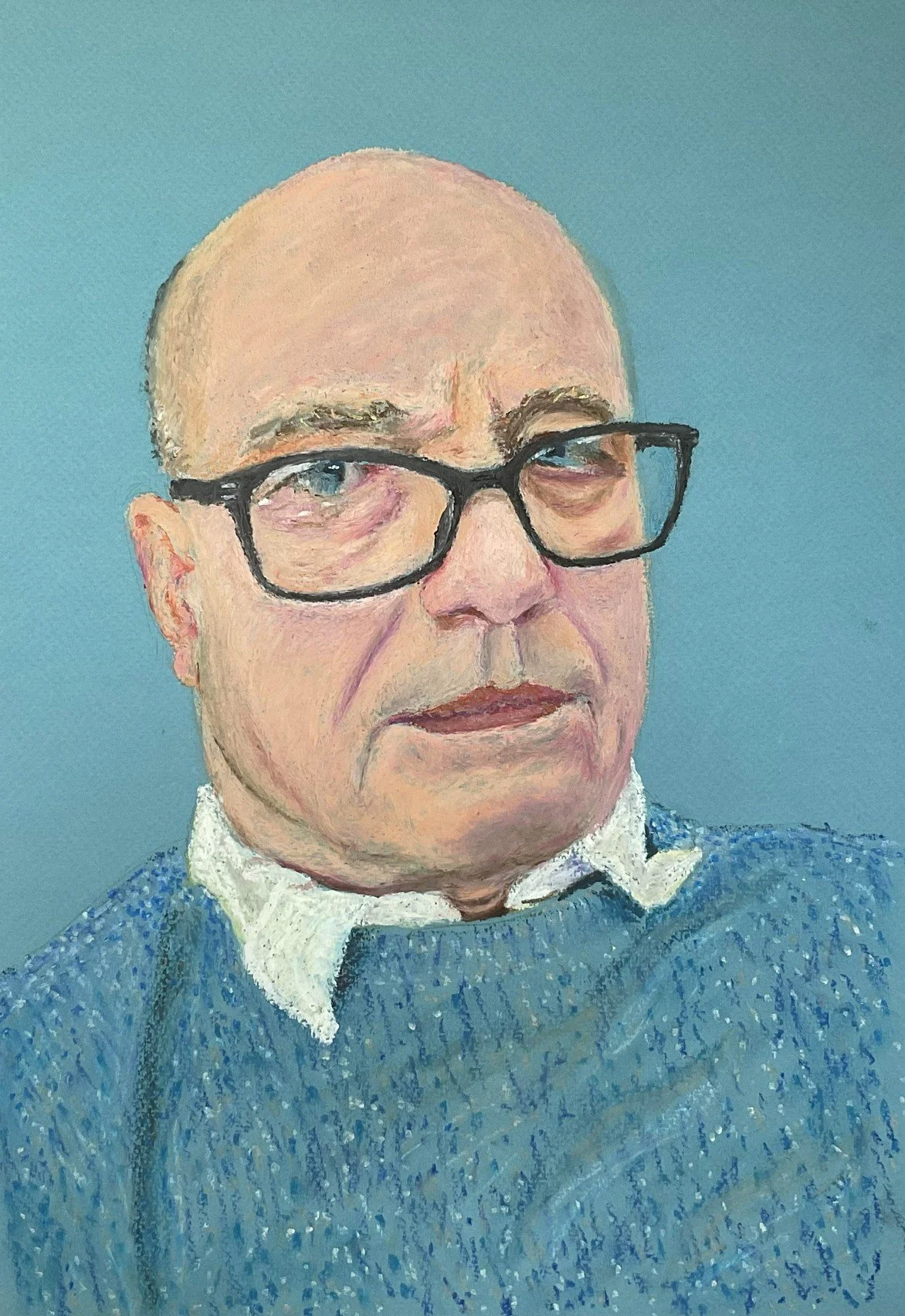  Self-portrait   Oil pastel 