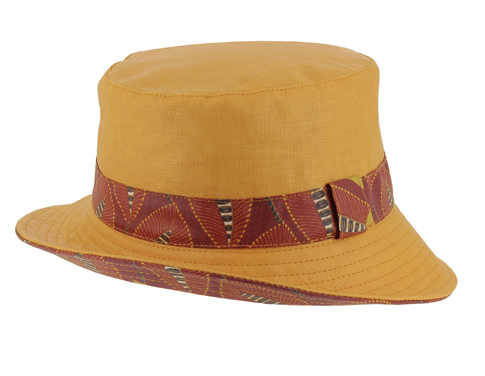 Chapeau de pluie 100% lin enduit