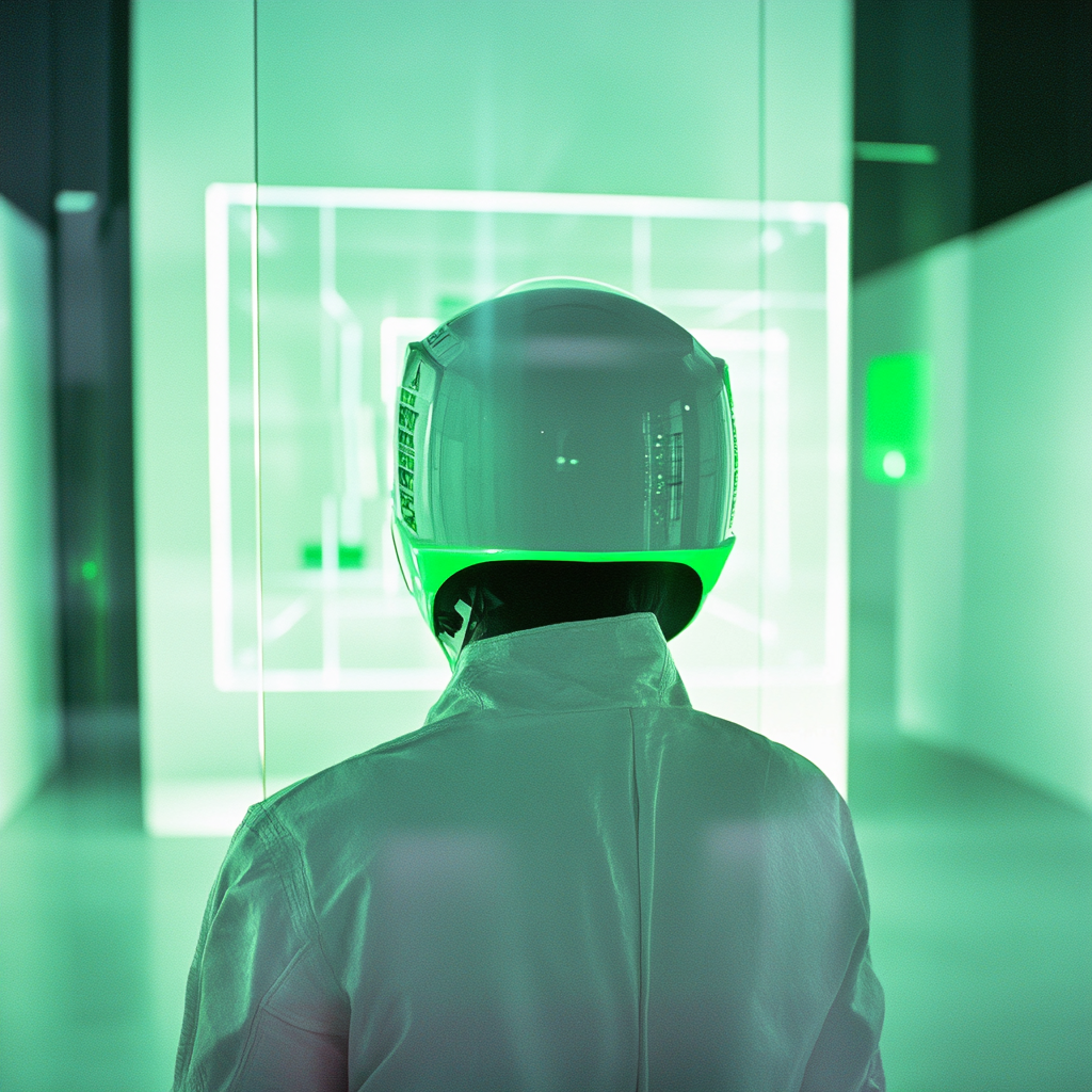 dlearkd_a_medium_format_shot_of_a_white_helmet_from_behind_at_c_5273793f-dda3-4723-a250-8e963435febe.png