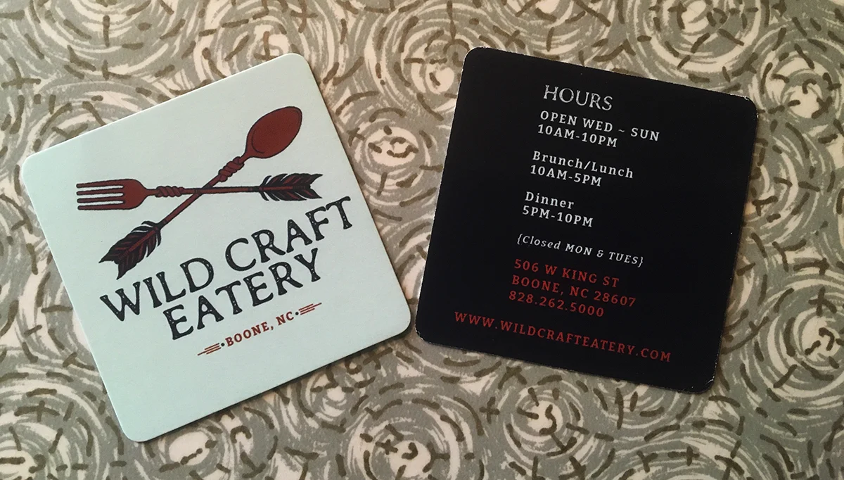 Front and Back of business cards