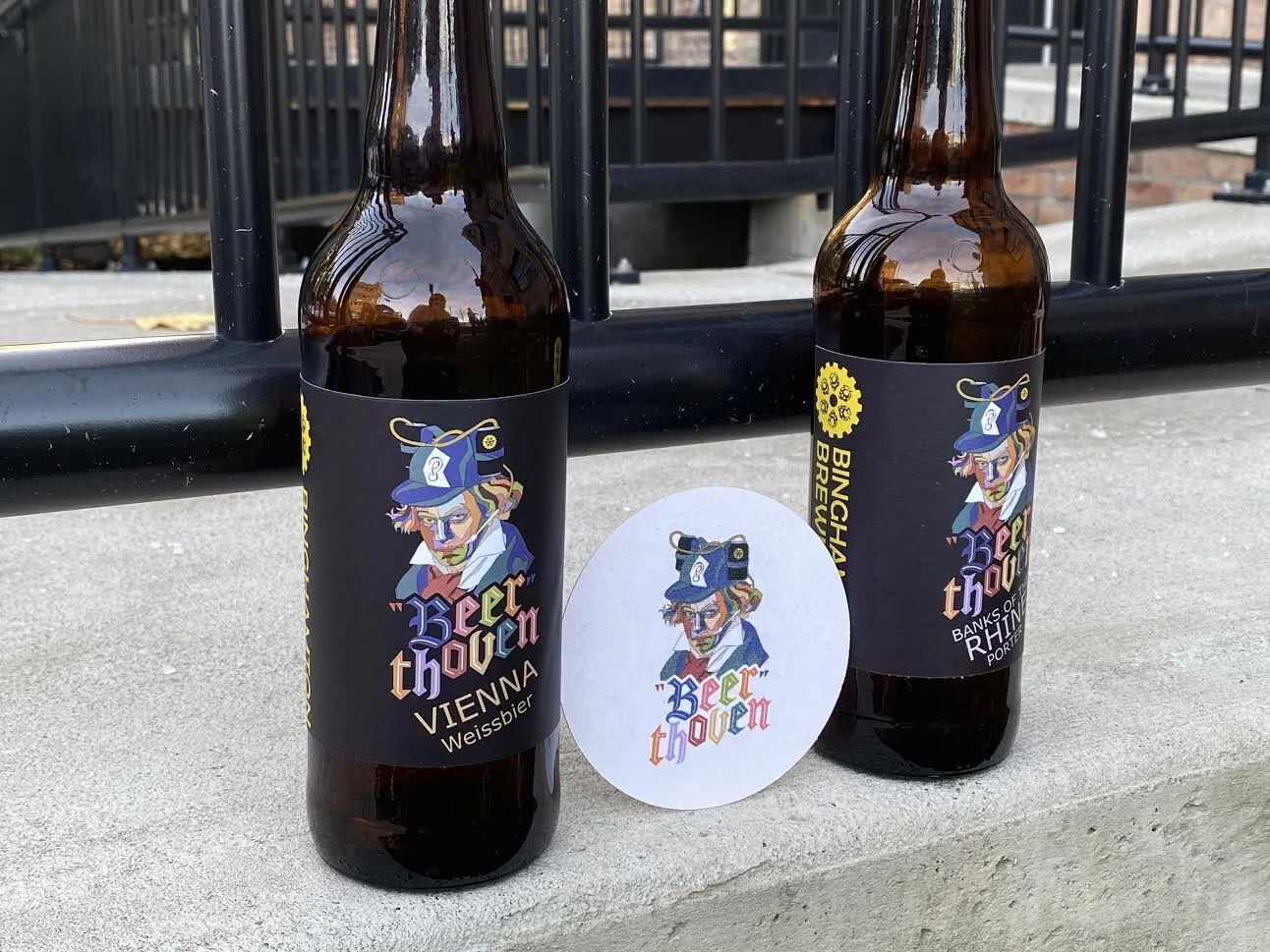  The “Beerthoven” logo featured on Binghamton Brewing Co. bottles 