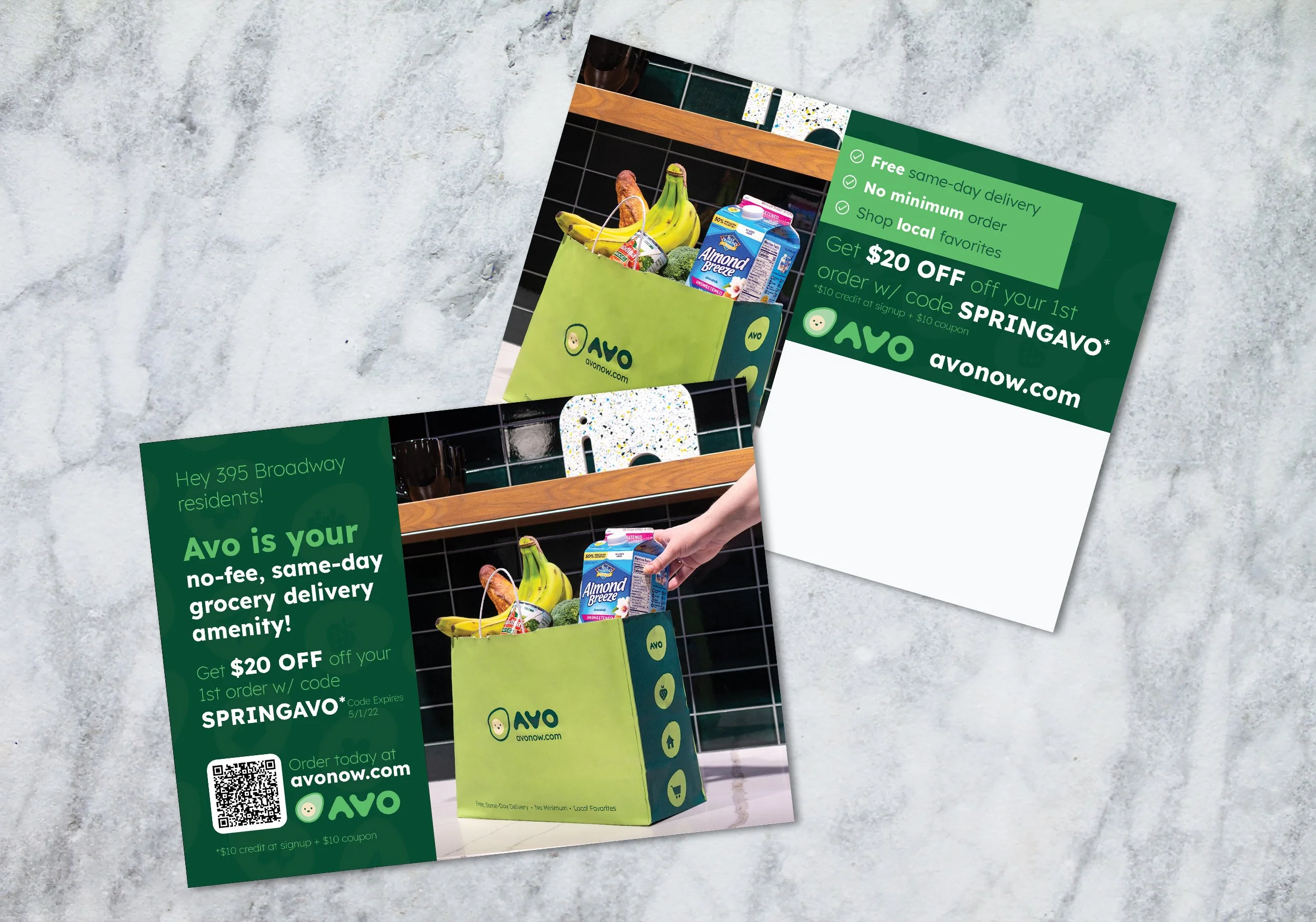  Direct Mail Postcard featuring in-house directed photoshoot 
