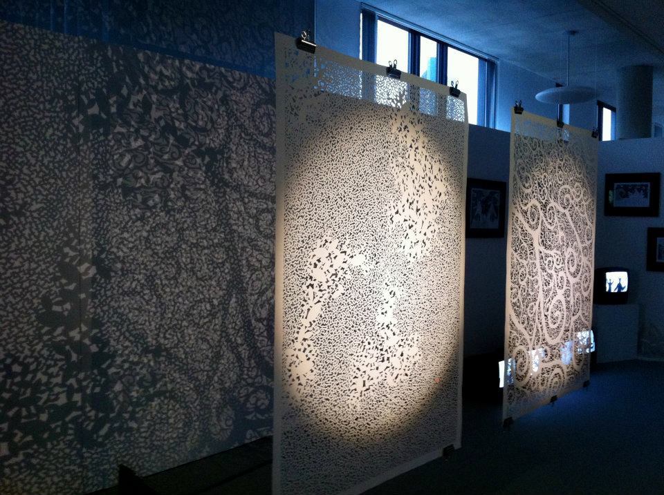 Two large scale 1m x 1,2m hand cut pieces. These were displayed at my Final MA exhibition in Leeds