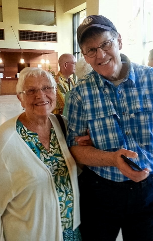 Scotty with Rose-Marie Miller.