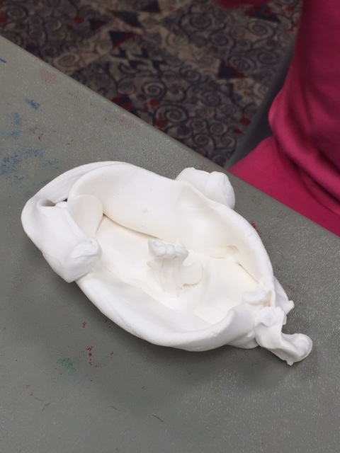 The early stages of a boat designed by a camper.