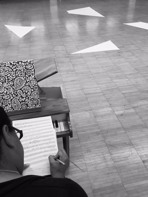 Toy piano! Set design! and live music in rehearsal! so many things to be grateful for!