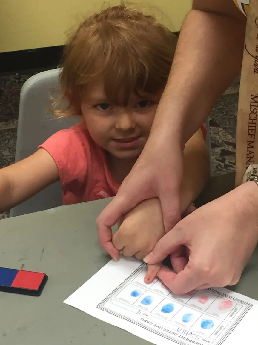 Campers thought it was so cool that each fingerprint is unique!