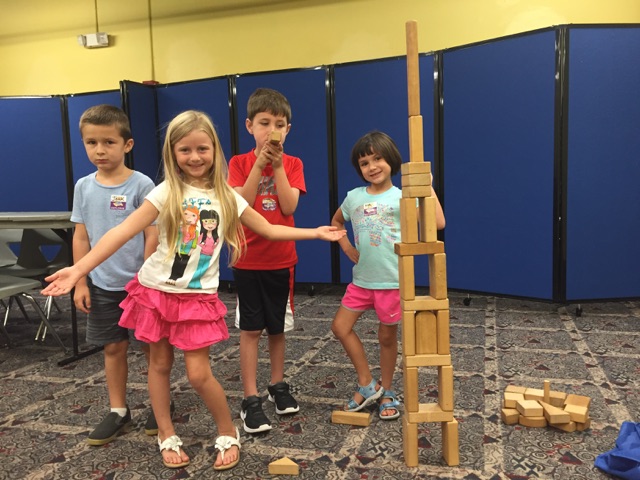 After learning about the amazing structures of South America, campers were inspired to build their own!
