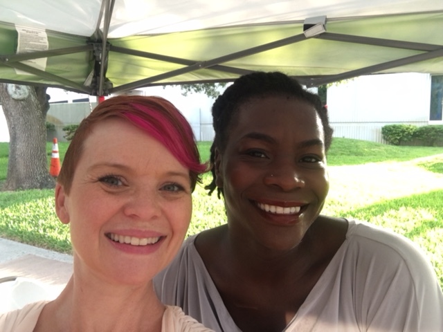 Dancer Charlotte Johnson and I. 