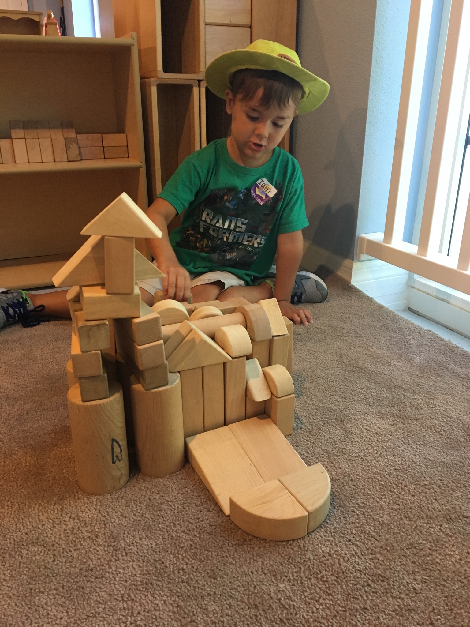 A cowboy prince tends to his castle.