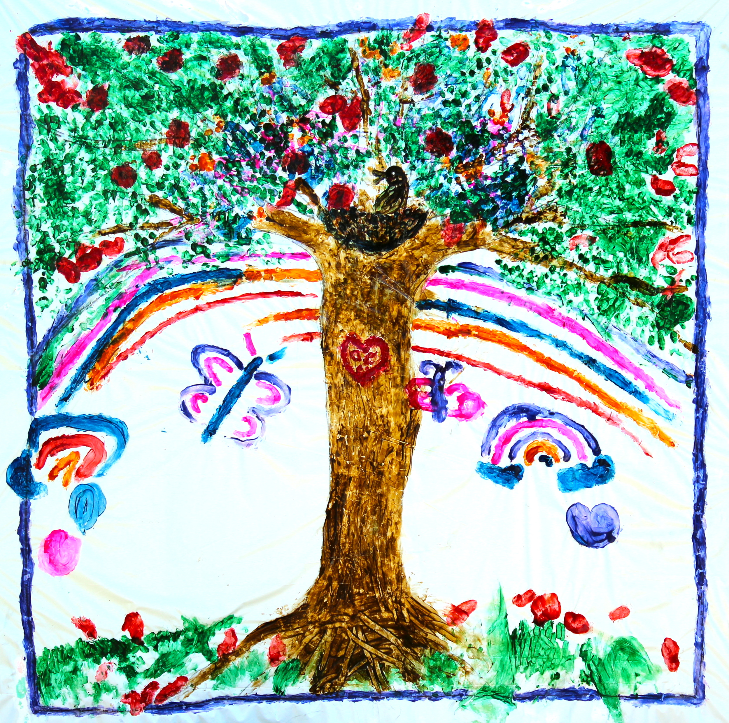 The Magic Tree created by family members of patients at All Children's Hospital, a collaborative project with dancer and choreographer, Paula Kramer.