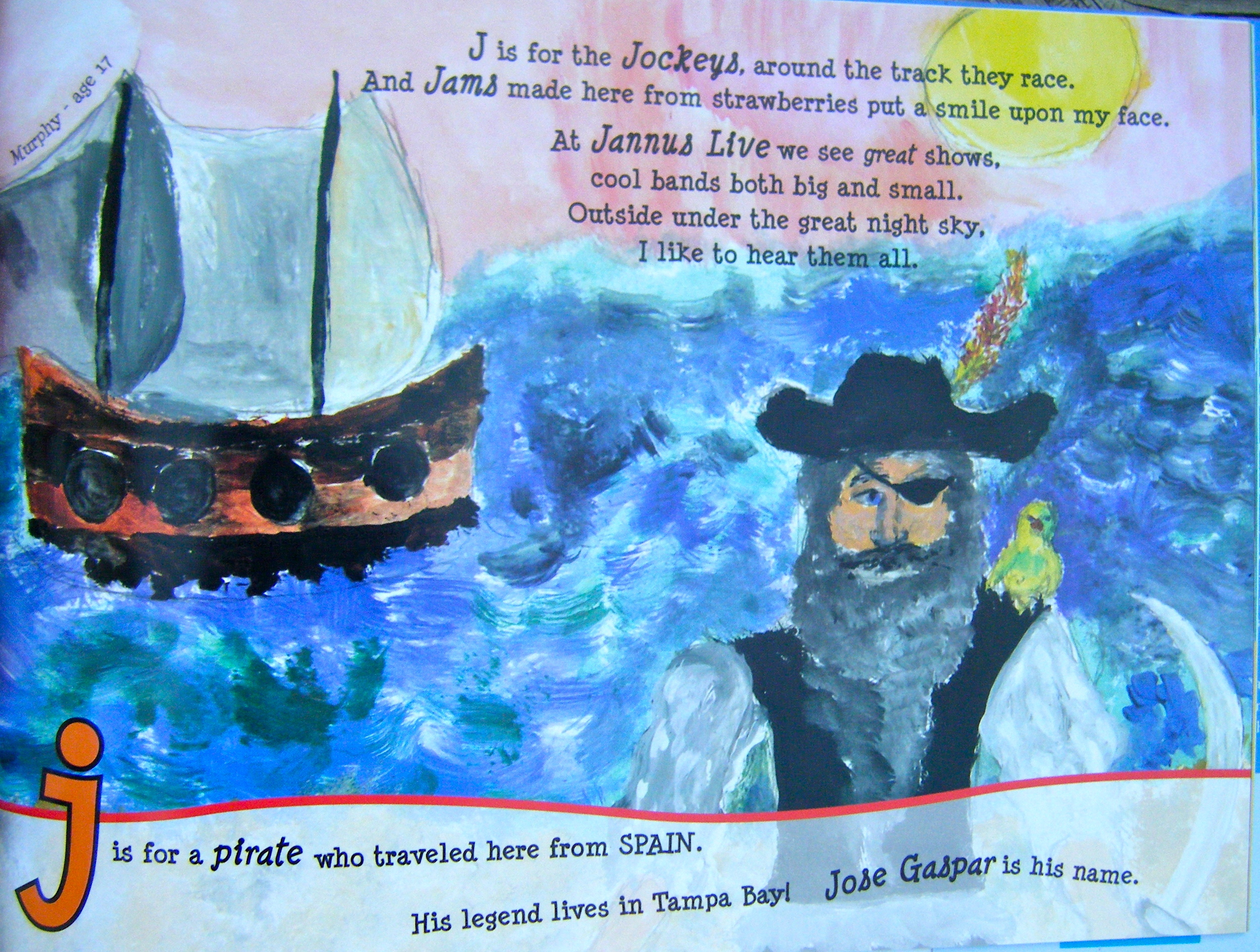 An illustration, done by an All Children's Hospital patient, for Noelle Schneider's book.
