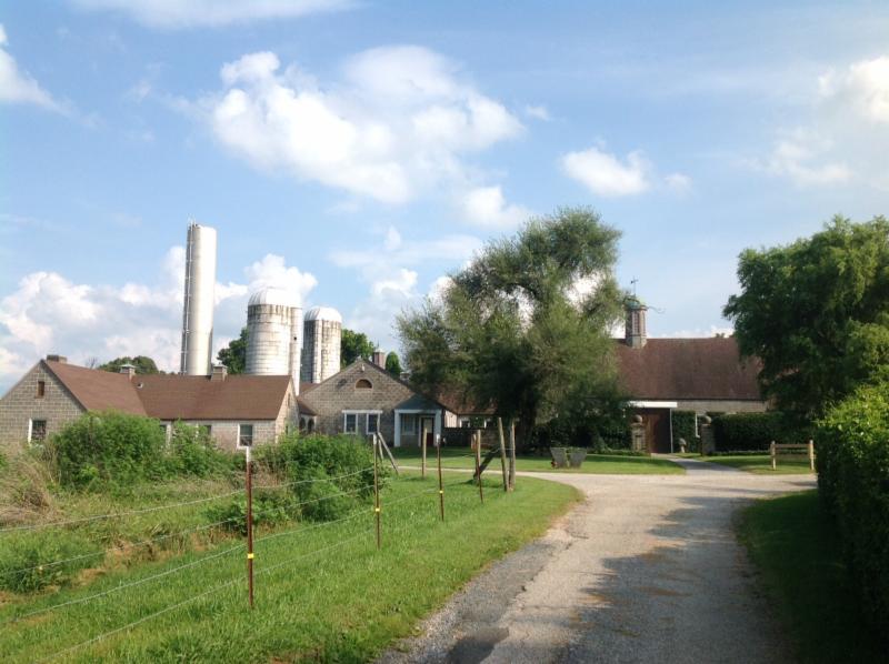 The VCCA barn. My studio was to the left of the cupola. The art gallery was under the cupola and this is where, in 1999, we exhibited Art from Mt Saint Angelo: Pleasants, Prins and Two Monks. 