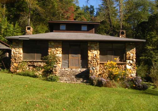 The Rock House at the Hambidge Center near R abun Gap in the mountains of North Georgia. 